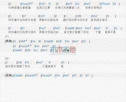遗憾_吉他谱_方炯镔
