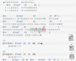 戴爱玲《爱永远》吉他谱-Guitar Music Score
