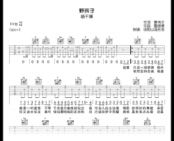 杨千嬅《野孩子》吉他谱_C调弹唱谱_附示范音频