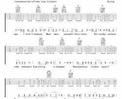 So long ago吉他谱_吉他伴奏弹唱谱