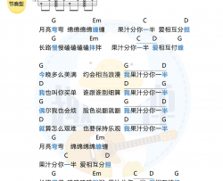 小头菜《我的果汁分你一半》吉他谱-高清G调和弦谱-趣弹吉他 Guitar Music Score
