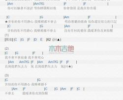 不用担心_吉他谱_柯有伦