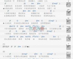 萧煌奇《上水的花》吉他谱-Guitar Music Score