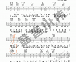 野子吉他谱苏运莹升F调