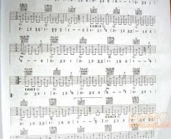 阿涛版初级篇友谊天长地久|吉他谱|图片谱|高清|世界名曲