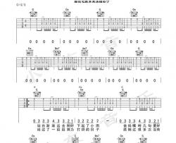 李荣浩《歌谣》吉他谱(G调)-Guitar Music Score
