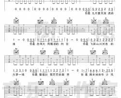 十二吉他谱_留声玩具_C调六线谱_《十二》吉他弹唱谱