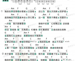 蔡依林《说爱你》吉他谱(C调)-Guitar Music Score