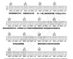 我的滑板鞋吉他谱简单版-六线谱图片