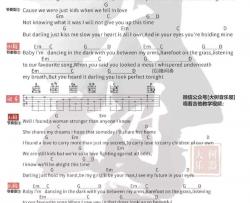 Perfect吉他谱 G调和弦谱-Ed Sheeran