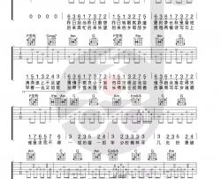 陈鸿宇《一如年少模样》吉他谱(F调)-Guitar Music Score