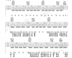 哭给你听吉他谱-金志文《哭给你听》六线谱-弹唱谱