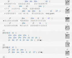 陈雷《贴身保镖》吉他谱-Guitar Music Score
