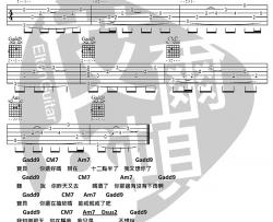 莫倪moni《宝贝 我不再是穿著花裙的小傻X》吉他谱-Guitar Music Score