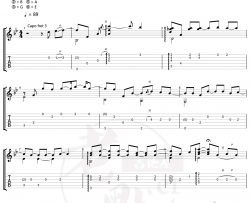 双门洞/惠化洞指弹谱_请回答1988主题曲_吉他指弹教学
