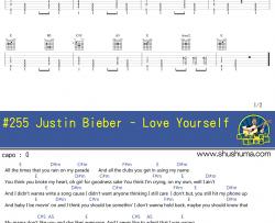 Justin,Bieber《Love Yourself》吉他谱-Guitar Music Score