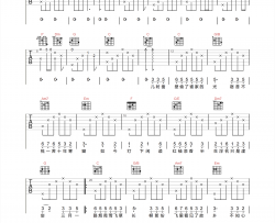 许嵩《庐州月》吉他谱-C调原版吉他弹唱谱