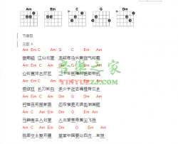 精忠报国吉他谱 A调-屠洪刚