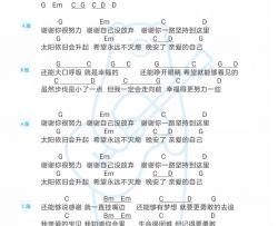 陈嘉桦《晚安歌》吉他谱(G调)-Guitar Music Score