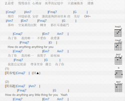 为了你_吉他谱_黄大炜