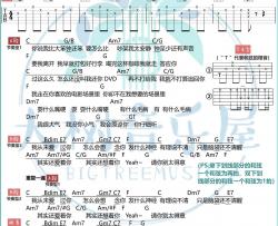 大笨钟吉他谱_C调弹唱六线谱_视频弹唱教学_周杰伦