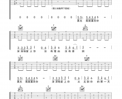 《你知道我在等你吗》 高清吉他谱 送给初学者|吉他谱|图片谱|高清|张洪量
