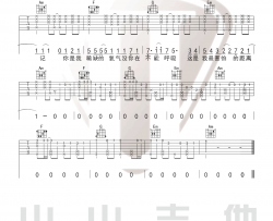 想想念念吉他谱 C调高清版-山山吉他编配-FAFA