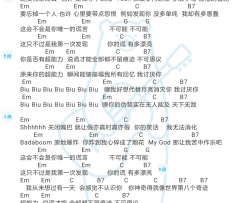 超能力吉他谱 邓紫棋 吉他图片谱 高清