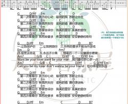 《数到五答应我》吉他谱_弹唱谱G调