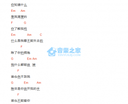 放过吉他谱 F调和弦谱_音乐之家编配_崔天琪