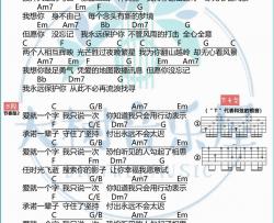 张信哲《爱就一个字》吉他谱(C调)-Guitar Music Score