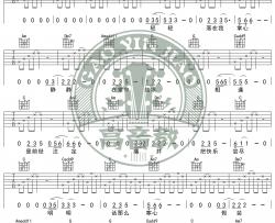 《雪落下的声音》吉他谱-C调入门版六线谱-高音教编配
