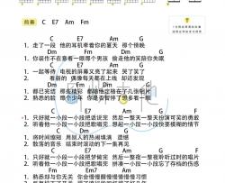 汪苏泷《小段》吉他谱(C调)-Guitar Music Score