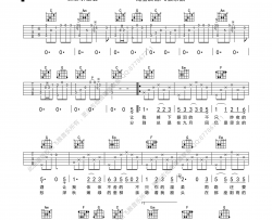 赵雷《成都》吉他谱-Guitar Music Score