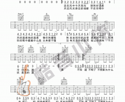 《温柔》吉他谱 C调 简单版 五月天