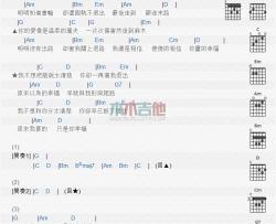 东来东往《我不想把话说太清楚》吉他谱-Guitar Music Score