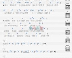 范逸臣《许愿》吉他谱-Guitar Music Score