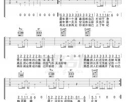 再见北京 赵雷 清图片谱完整版 吉他谱 赵雷 吉他图片谱 高清