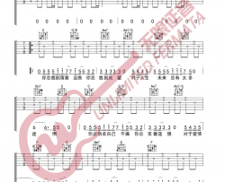 【C调版】邱振哲《太阳》吉他谱 吉他弹唱六线谱 Guitar Tabs