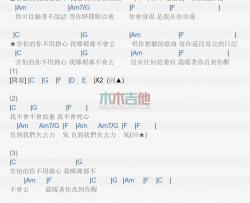 柯有伦《不用担心》吉他谱-Guitar Music Score