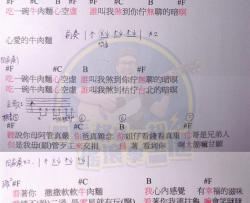 董事长乐团《心爱的牛肉面》吉他谱-Guitar Music Score