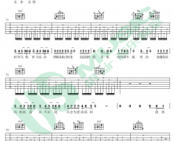 懂得吉他谱-李健-G调弹唱谱-高清图片谱