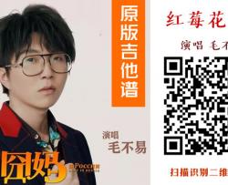 毛不易《红莓花儿开》吉他谱