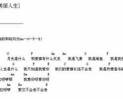 美丽人生|吉他谱|图片谱|高清|水木年华