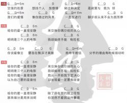 阿桑《一直很安静》吉他谱(G调)-Guitar Music Score
