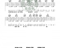 对面的女孩看过来吉他谱 任贤齐 C调弹唱谱 高清图片谱