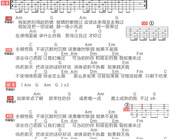 可惜没如果吉他谱 林俊杰 C调弹唱谱 高清图片谱