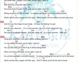 Cruel Summer吉他谱 G调-Taylor Swift