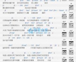 享用我的姓吉他谱 C调版 刘德华