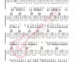沈以诚,刘思鉴,接个吻开一枪《失眠飞行》吉他谱(D调)-Guitar Music Score